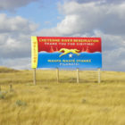 cheyenne river greeting sign