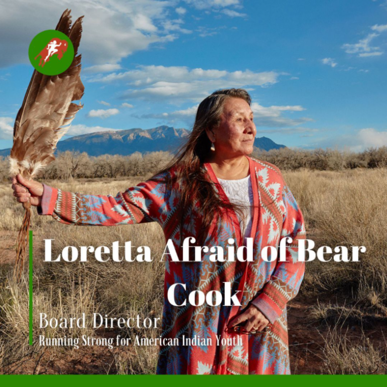 Loretta Afraid of Bear Cook Celebrating the Women of Running Strong