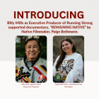 Introducing Billy Mills as Executive Producer of documentary “Remaining Native”