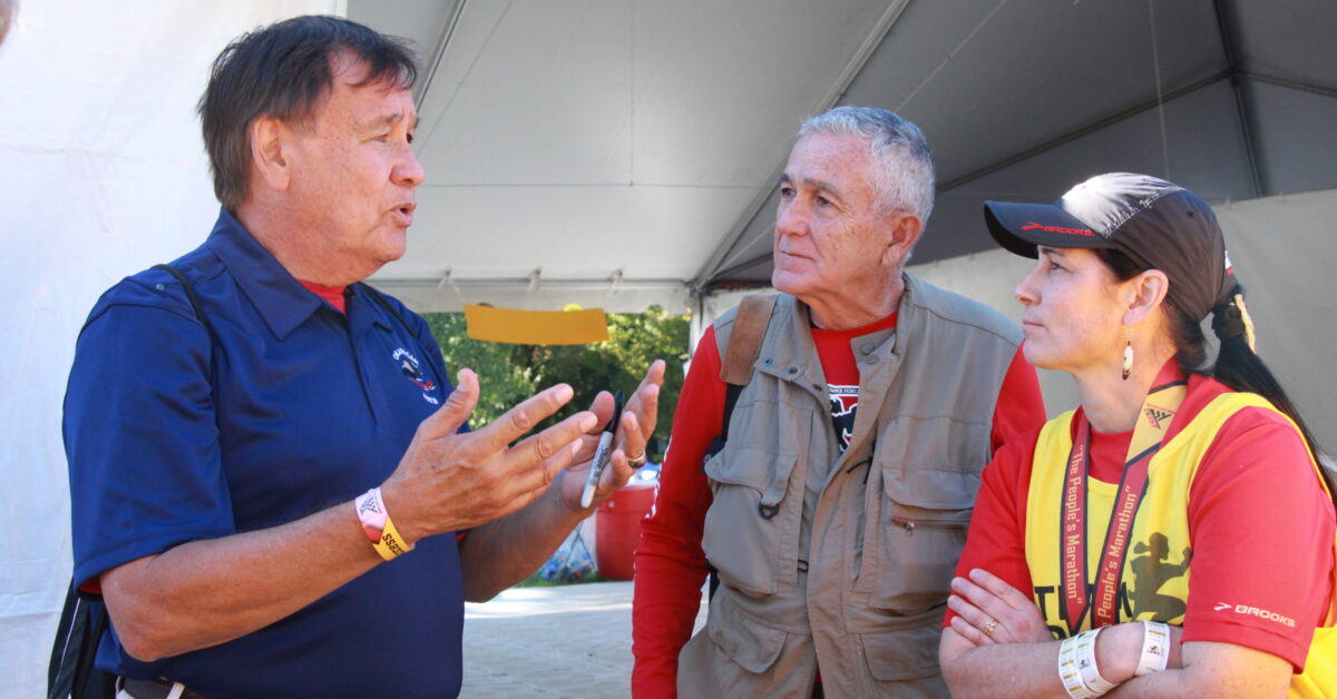 Billy speaking to Cheryl Charles & Husband