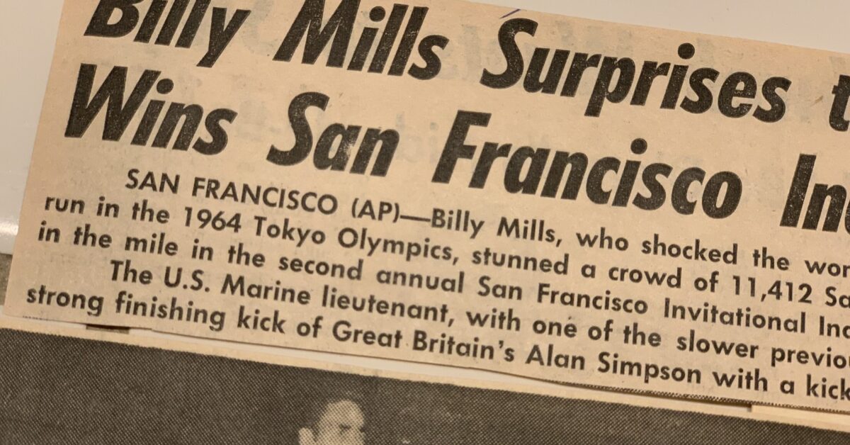 Road to Tokyo Billy Mills Wins San Francisco One Mile