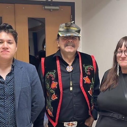 Mentor and Jacob in action at Storytelling event at Planetarium called IMPACT