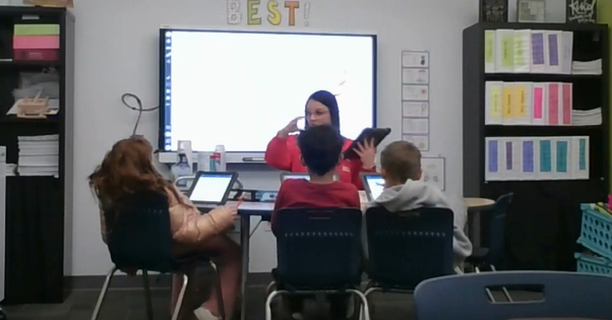 Students in one of Tara Crenshaw’s reading groups at Atoka Elementary School.